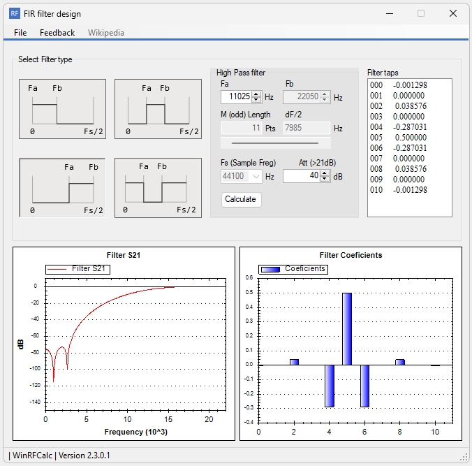 Dsp Fir Filter Calculator Dsp Fir Filter Calculator